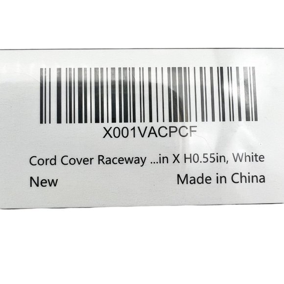 Delamu Cable Raceway Cover Cord Concealer CC01 White 55 in NIB - Picture 5 of 5